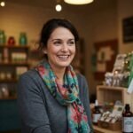 Olivia P., a middle-aged small business owner with a friendly demeanor, theintellectuals.pk